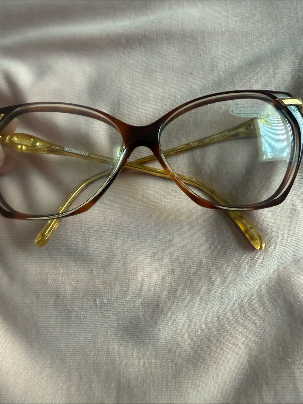 Missoni Brown Tortoiseshell Frames with Gold Temples